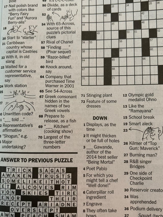 Solve the Things to Talk Through NYT Crossword Puzzle Today