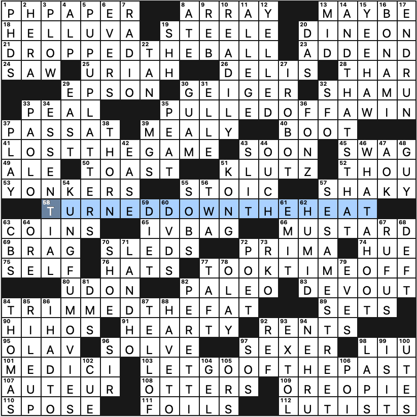 Set of Rounds NYT Crossword Answer - Solution for January 28 Puzzle