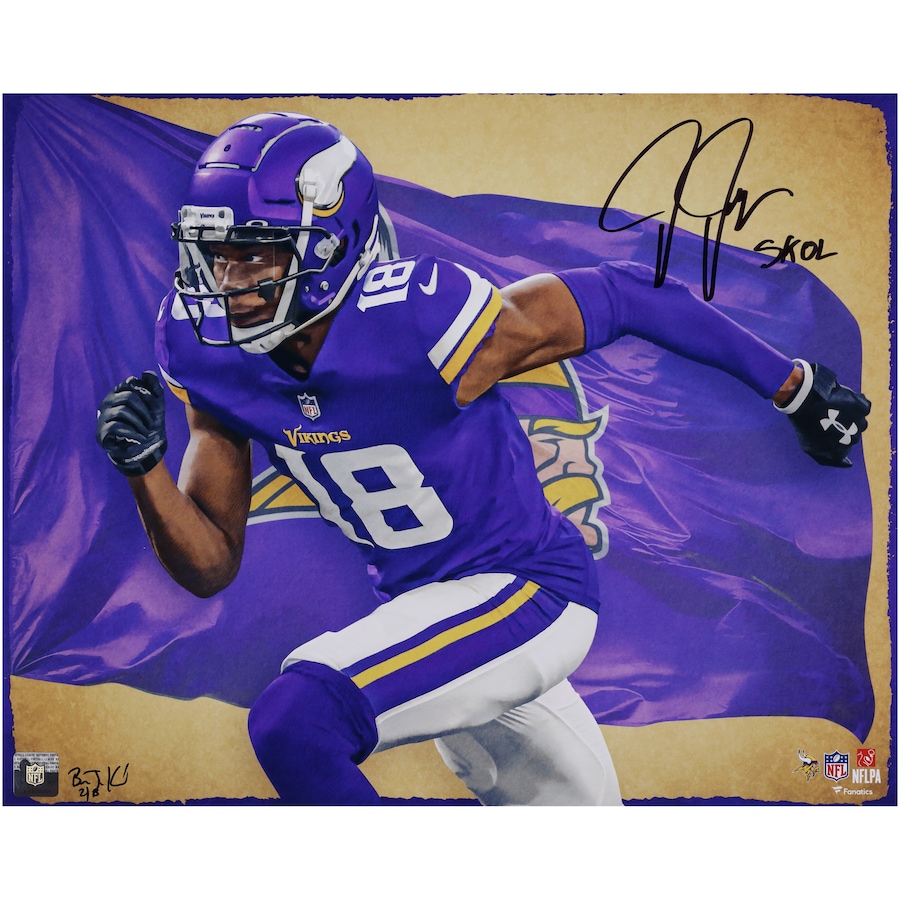 Justin Jefferson Autographed Picture – Limited Edition Vikings Memorabilia