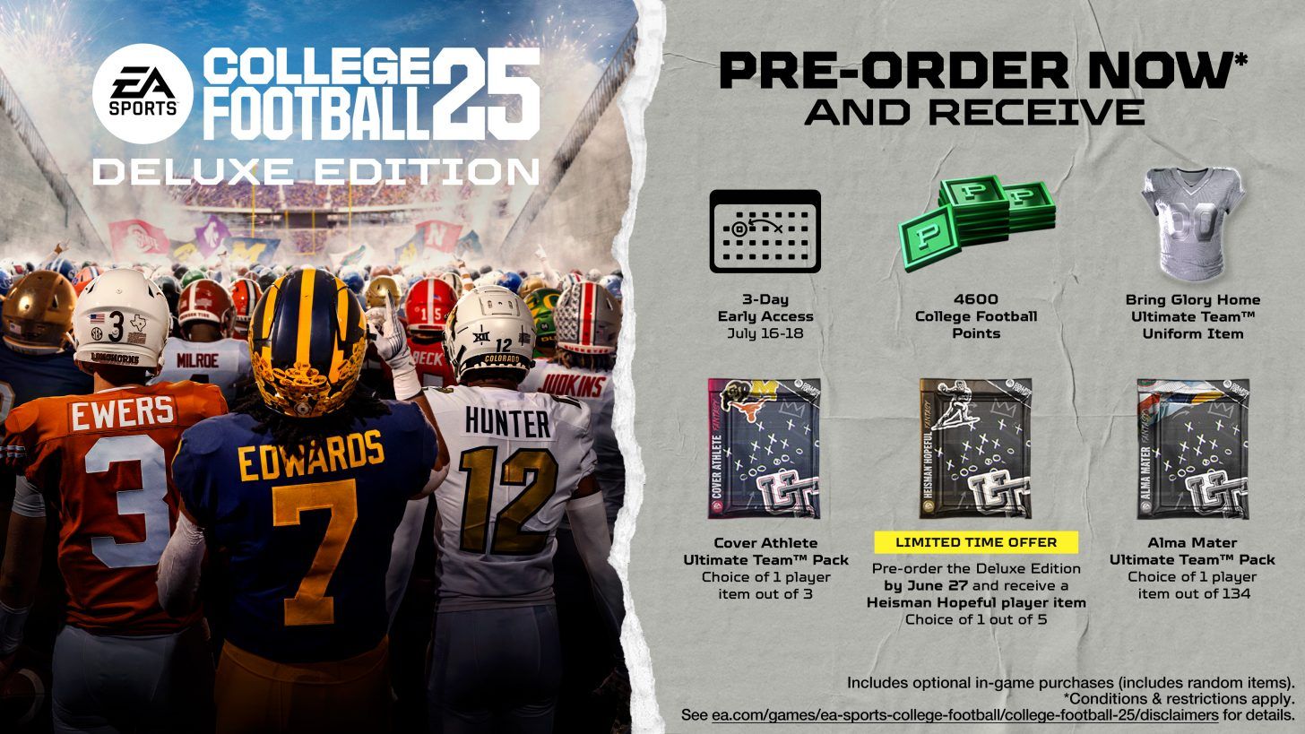 EA Sports College Football 25: Comparing Deluxe and Standard Editions Features