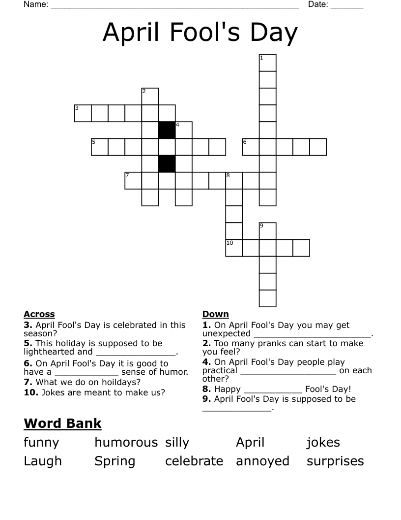 Fools Crossword Puzzles: Can You Solve Them All?