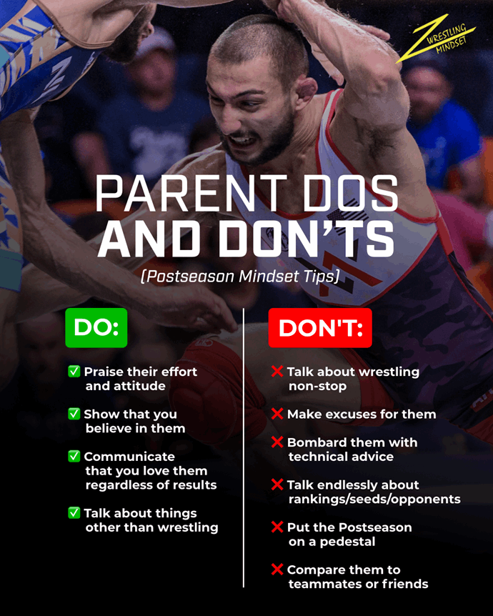 Wrestlers Parents:  Balancing support and healthy boundaries.