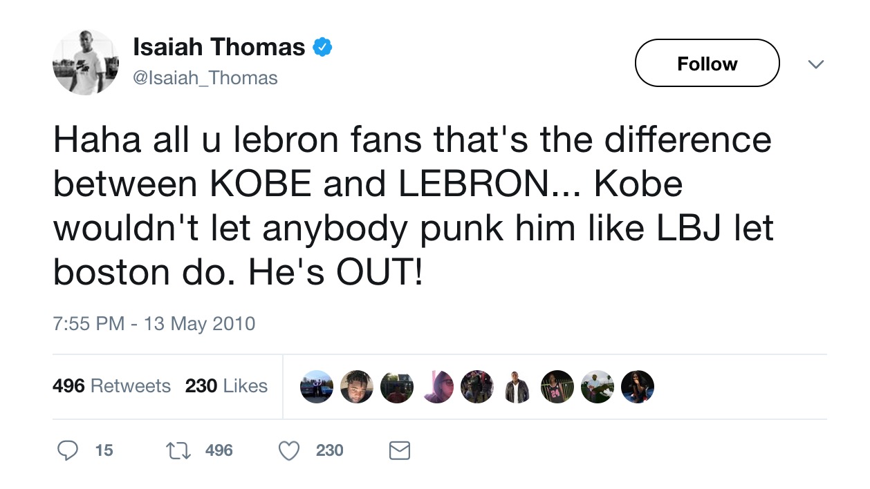 Isaiah Thomas Tweet: Former NBA Star Shares Thoughts on Current Playoff Picture.