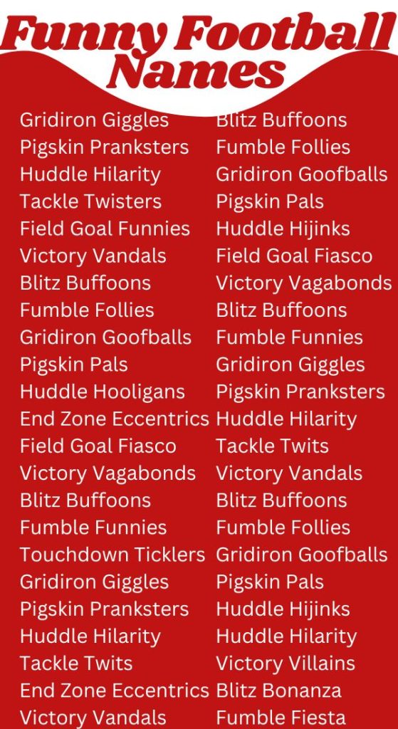 Funny Fantasy Football Names Non-Player Edition: Make Your Team Stand Out