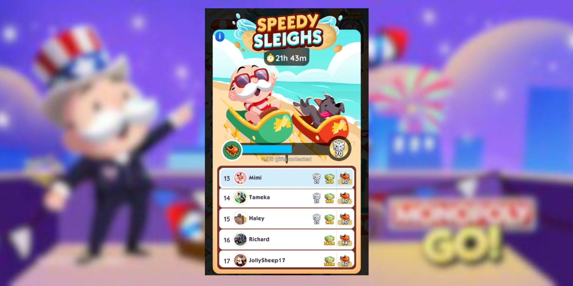 Where to Find Speedy Sleighs Monopoly Go Rewards Links