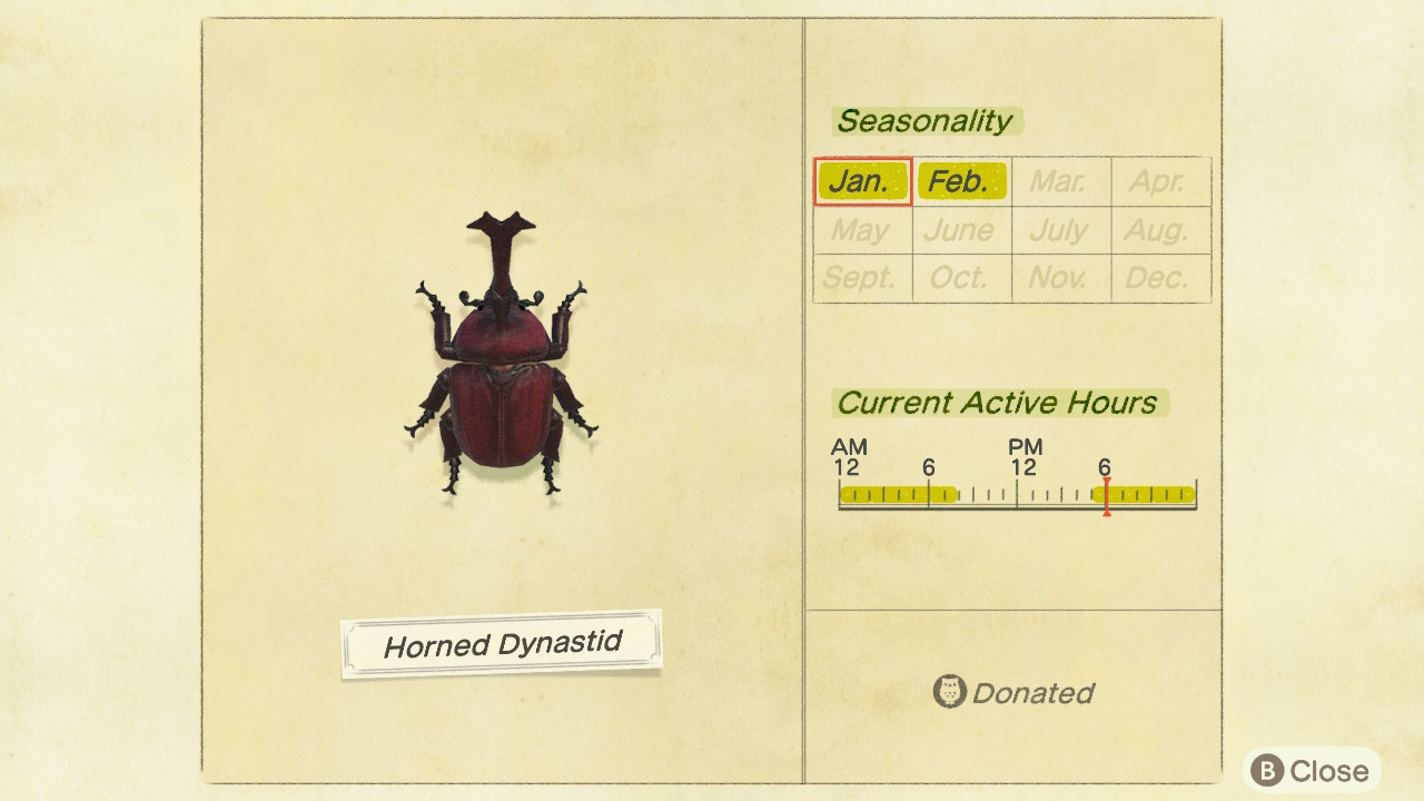 Horned Dynastid Animal Crossing: Price, Location, and Tips