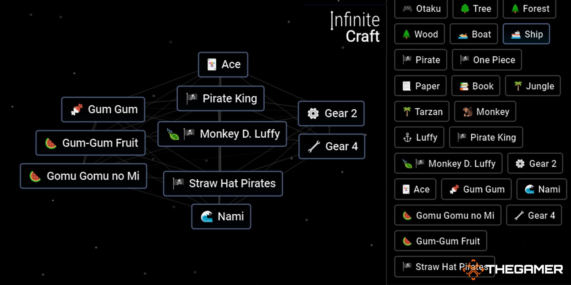 Trying to Make One Piece in Infinite Craft? Follow These Tips