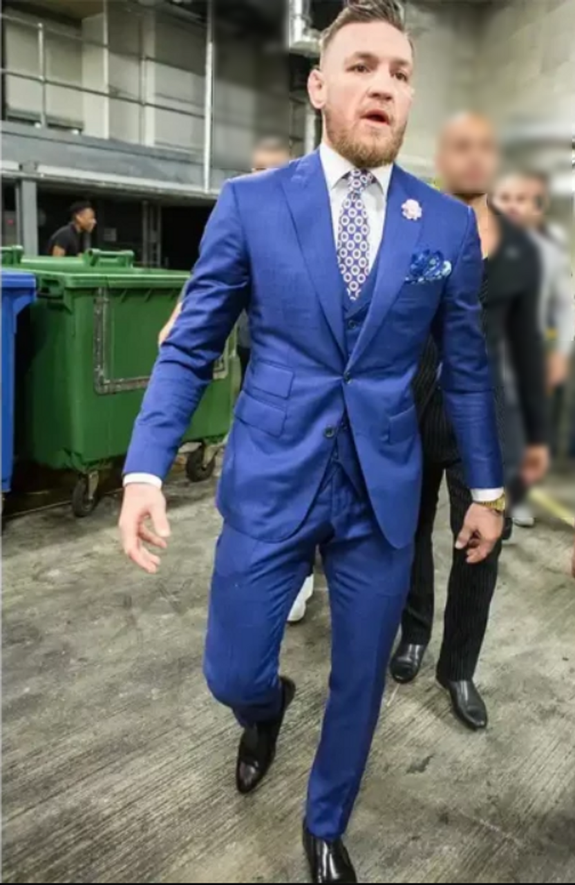 Conor McGregor Suit Blue: Nail the Style Like a Champion.