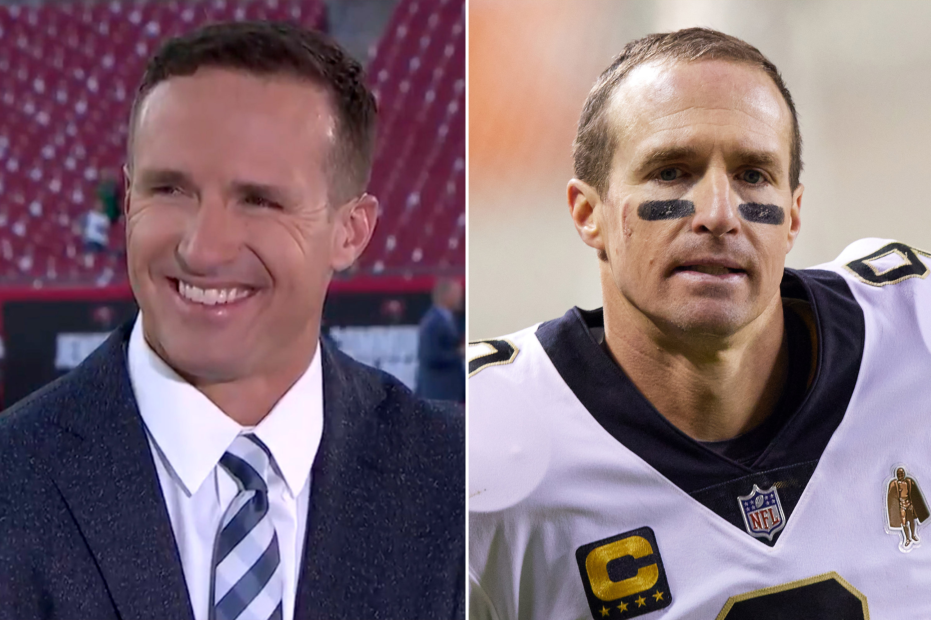 drew brees hairline jokes are everywhere, but whats the truth? (Lets talk about his hair)