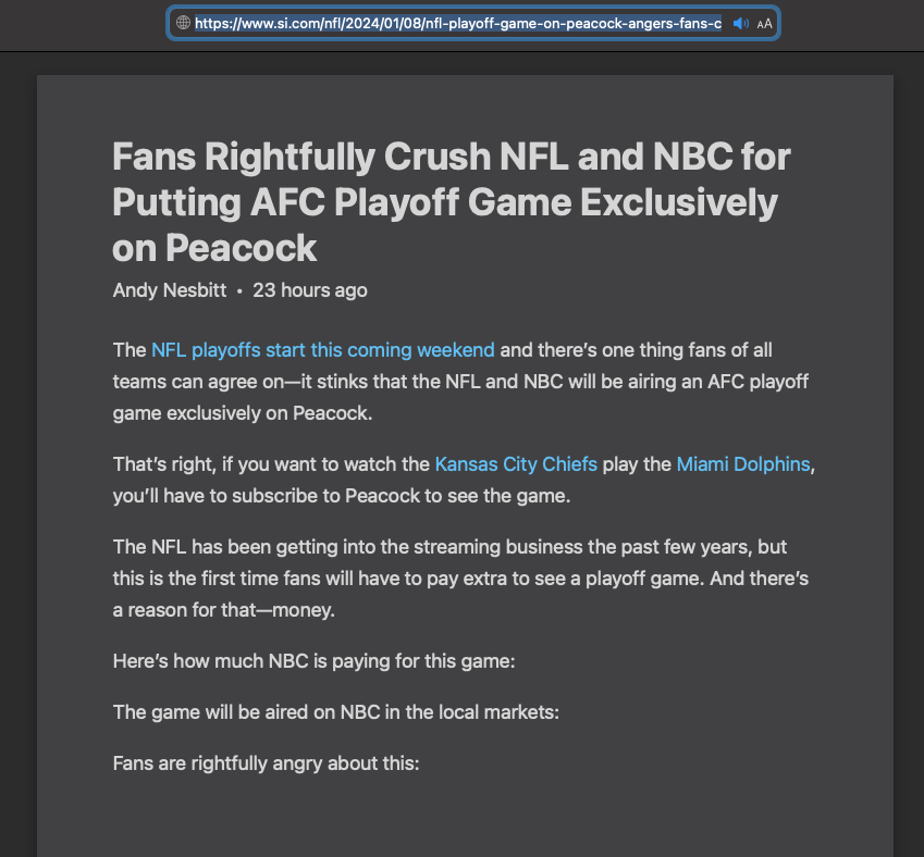 Ready to Boycott NFL Playoff Game on Peacock? Heres What You Need to Know