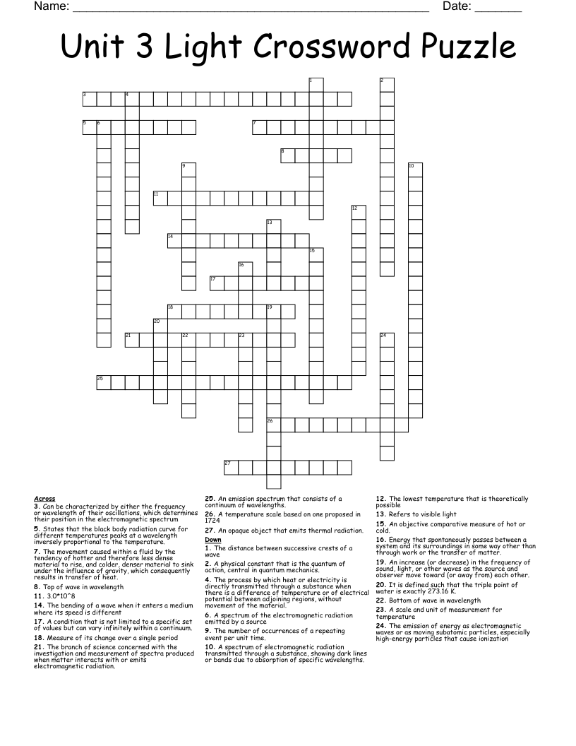 Fun With Light Unit Crossword: Find Solutions Fast!