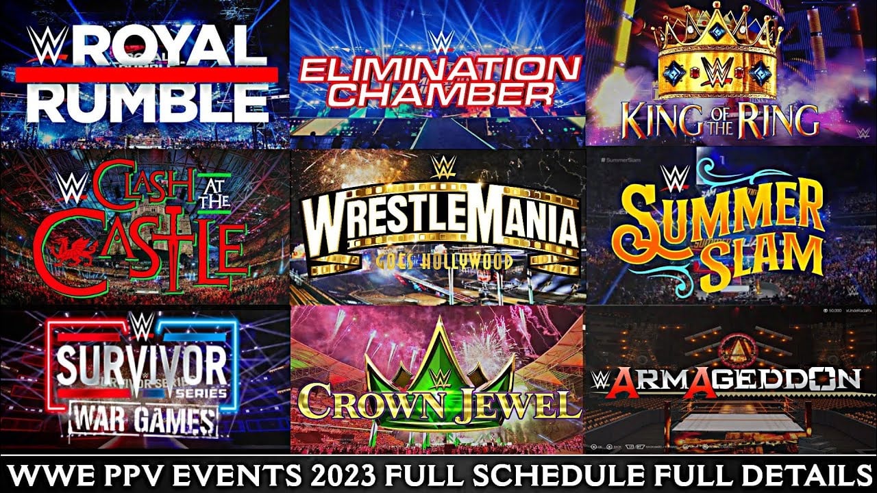 wwe ple schedule 2023 is out! Check the dates for all the big events here right now!